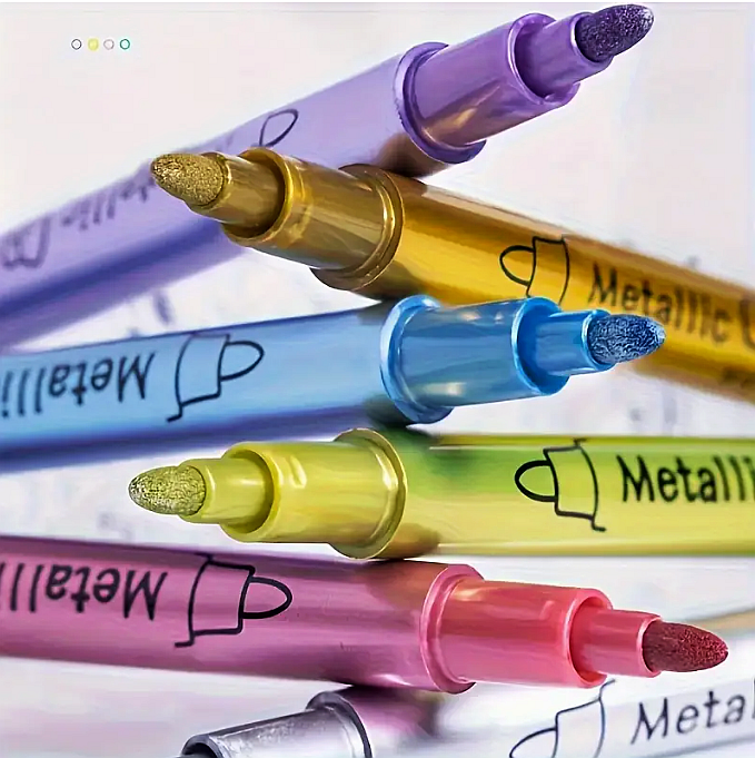 Sada Metalické fixy Metallic Craft Pen 12 ks